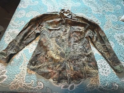 Woolrich Camo Shirt Mens Large Advantage Timber Flannel - Image 1 of 4