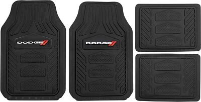 Dodge Weatherpro 4 Piece Floor Mats Set,001666R01  Black, One Size Foto 1 de 2
