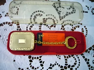 Vintage Swiss Reuge Musical Pendant Key Chain Works Music Box Oh My Papa NOS - Picture 1 of 6