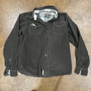Vintage HONOLUA Corduroy Thin Shirt jacket Shacket Green Men’s Size Small - Picture 1 of 7