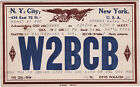 QSL Card NEW YORK USA 1934 Funk Karte Radio W2BCB    ( 80472
