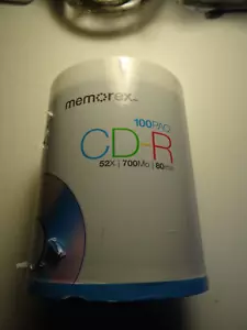 NEW Memorex CD-R Digital Media 52X 700mb 80Min 100 Pack Factory Sealed - Picture 1 of 3