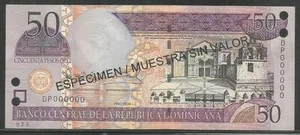 Dominican Republic 50 Pesos Oro 2004 Specimen Unc - Bild 1 von 1