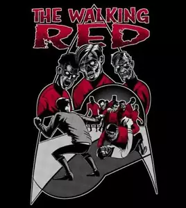 Camisa de hombre Star Trek Kirk Spock invadida por zombies Walking Dead parodia camiseta - Imagen 1 de 3