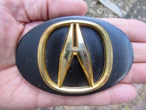 Vintage ACURA MOTORS Gurtschnalle AUTO Abzeichen SUV Honda SELTEN Sehr guter Zustand + - Bild 1 von 4