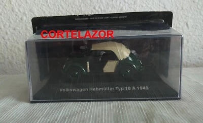 VW VOLKSWAGEN HEBMÜLLER TYP 18 A (1949) IXO 1/43 NUEVO NEW MINT IN BOX - Imagen 1 de 4