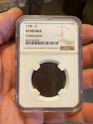 1798 DRAPED BUST LARGE CENT 1st HAIRSTYLE  - Image 1 of 4