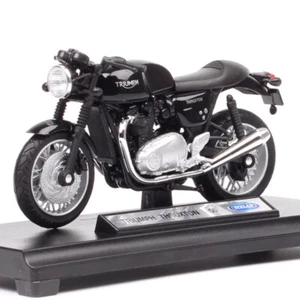 Welly 1/18 Triumph Thruxton 1200 R motorcycle model Diecast Toy cafe racer bike - Picture 1 of 11