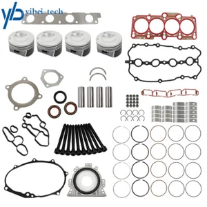 Engine Rebuild Overhaul Kit Pistons Seals For Audi A4 VW 2.0 TFSI BWA BPY EA113 - Picture 1 of 17