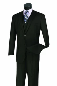 Black 3 Piece Suit  - Picture 1 of 1