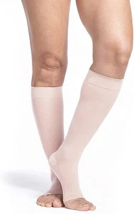 SIGVARIS Style Sheer/Eversheer Open Toe Knee-Highs 15-20 Warm Sand SL Small Long - Picture 1 of 4