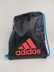 Adidas Black Red Blue Drawstring Backpack - Picture 1 of 4