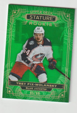 2022/23 STATURE TREY FIX-WOLANSKY #168 GREEN VARIETY ROOKIE #65/66 NRMT
