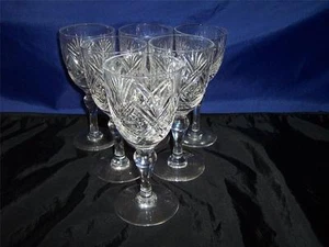 Juego de seis vasos de jerez Thomas Webb cristal "St Andrews" - Imagen 1 de 1