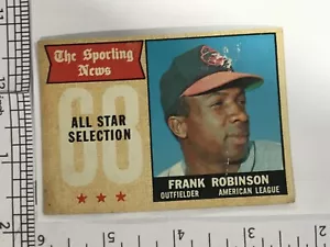 1968 Topps Frank Robinson #373 Sporting News All Star Baltimore Orioles - Foto 1 di 2