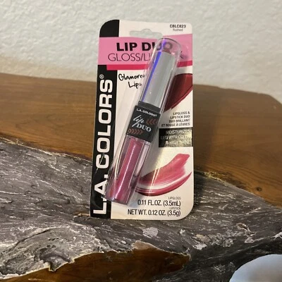 L.A. Colors Lip Duo, Gloss and Lipstick in the Shade  Flushed, CBLC823 - Image 1 of 4