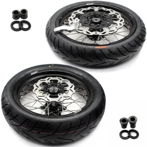 KKE 17" Supermoto Wheels Tires Rims Fit Suzuki DRZ400S 2000-2024 DRZ400E DRZ400 - Bild 1 von 13