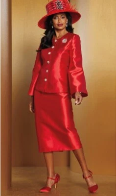 Terno saia Caron igreja jantar casamento formal vermelho veludo meia-noite tamanho 10 - Imagem 1 de 4