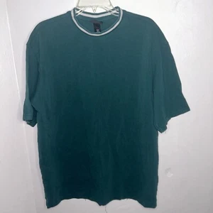 H&M Herren Hardcore Oversize T-Shirt Grün Heavyweight Baumwolle Oversized M - Bild 1 von 6