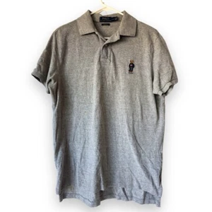POLO Ralph Lauren Mens GOLF Polo Shirt Large Embroidered Bear Short Sleeve Great - Picture 1 of 8