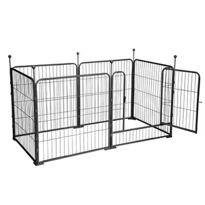Metal Heavy Duty Dog Cage Pet for Kennel Black S/M/L Brand New- - Picture 1 of 5
