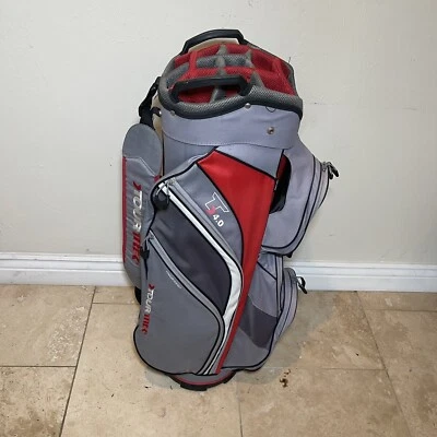 Carro de golf Tour Trek T 4.0 bolsa gris y rojo Foto 1 de 4