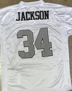 Camiseta Oakland Raiders #34 - Bo Jackson - 3XL estilo rugby cosida - Imagen 1 de 5