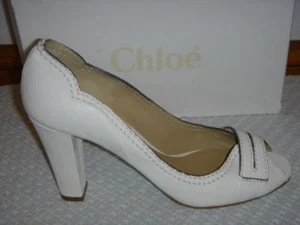 CH10064 DIONISIO CHLOE WEISS PENNY PEEPTOE PUMP 10 40 - Bild 1 von 1