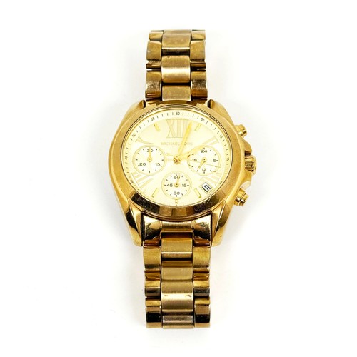 Orologio Cronografo Michael Kors Originale MK5798 Donna Bradshaw Acciaio Oro 36mm