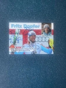 Autogrammkarte Fritz DOPFER  signiert Ski Alpin,Abfahrt,Slalom,Wintersport - Bild 1 von 5