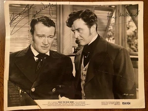 John Wayne Ray Milland Signed Autographed Photo With COA Reap The Wild Wind RARE - Picture 1 of 9