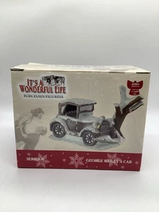 Statuina It's a Wonderful Life Village Auto e albero di George Bailey Enesco 2003 - Foto 1 di 11