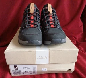 Scarpe da passeggio Clarks Tri Trek GTX impermeabili nere taglia 6 donna misura D con scatola - Foto 1 di 17
