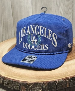 Los Angeles Dodgers Corduroy Golfer Rope SnapBack Adjustable Hat Cap MLB - Picture 1 of 14