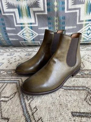Botas Chelsea Fratelli Rossetti Mujer Talla 34 (US 4), Cuero Oliva y Azul Foto 1 de 4
