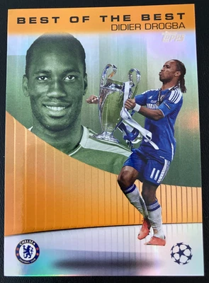2024-25 Topps UEFA Club Competitions Best of the Best Orange Didier Drogba ed/25 - Image 1 of 2