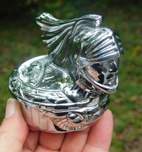 1928 Willys Knight Radiator Cap Hood Ornament Mascot **Rechromed** - Picture 1 of 9