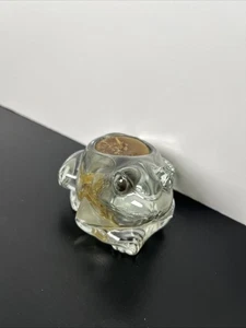 Vintage Indiana Glas Frosch Klarglas Votivkerzenhalter - Bild 1 von 4