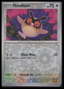 SV05: Temporal Forces #126/162 Hoothoot Reverse Holo - Picture 1 of 2