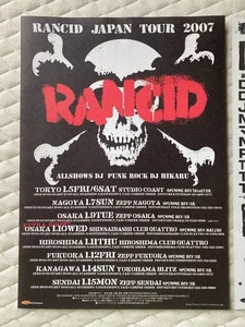 RANCID Japan TOUR PunkSpring 2007 flyer LET'S GO Life Won't Wait TROUBLE MAKER - Picture 1 of 3