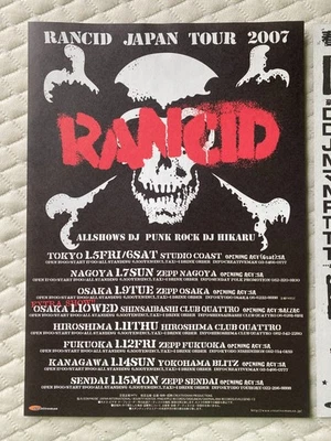 RANCID Japan TOUR PunkSpring 2007 flyer LET'S GO Life Won't Wait TROUBLE MAKER - Image 1 of 3