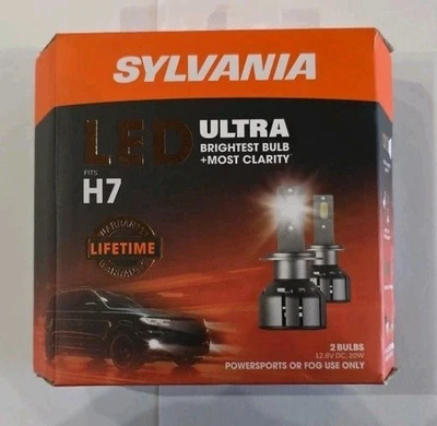 Sylvania LED ULTRA(2) Two H7 - Powersports Fog Use Only Most Clarity Pack - Image 1 of 4