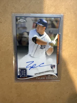 Tyler Collins: 2014 Topps Chrome Rookie Autographs #59 Detroit Tigers - Image 1 of 4