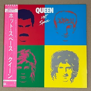 QUEEN /HOT SPACE/ 1982 Elektra P11204 JAPAN LP OBI ,INSERT VINYL - Picture 1 of 5