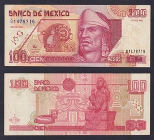 Mexico Banknote 100 Pesos 1998 P.-108c BB/VF - Picture 1 of 1