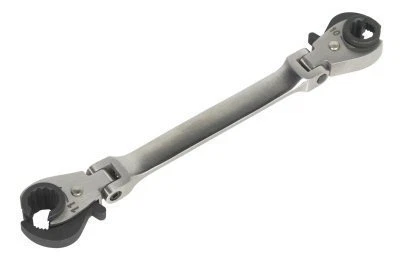 FLARED NUT SPANNER WRENCH RATCHETING 10mm + 11mm FLEXI HEAD - BRAKE PIPES