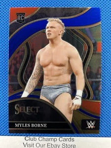 2024 #219 Myles Borne Panini Select WWE Ringside Red-Blue Base RC - Picture 1 of 2