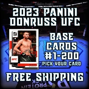 2023 Panini Donruss UFC Base Cards #1-200 - Pick Your Card - Free Shipping - Picture 1 of 1