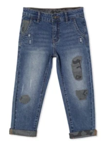 DC Superman Camouflage Button Up Collar  Shirt & Matching Distress denim jeans - Picture 1 of 16