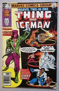 MARVEL TWO-IN-ONE #76 - ICE MAN - EDICOLA 1981 - RINGMASTER - Foto 1 di 2